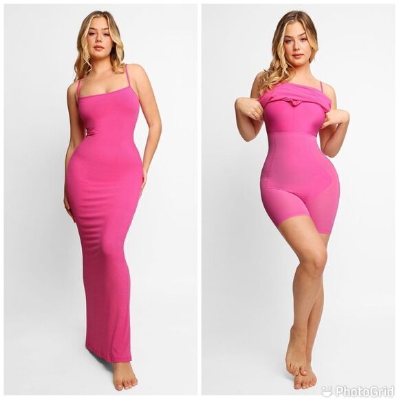 Popilush The Shapewear Dress Slip Maxi built in Shapewear - Picture 1 of 16